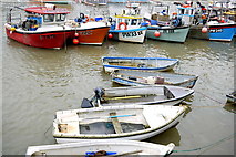SX0144 : Boats in Mevagissey Harbour by Nigel Mykura