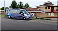 ST2995 : Purple coach in Glyndwr Road, Cwmbran by Jaggery