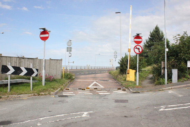 Barrier and Junction on Penmaenmawr Road