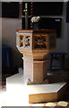 St Thomas a Becket, Great Whelnetham - Font