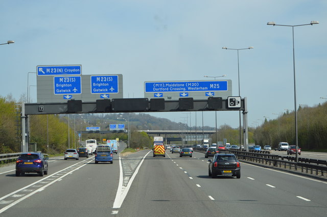 J8, M25 © N Chadwick :: Geograph Britain And Ireland