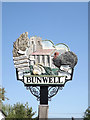 TM1292 : Bunwell Village sign by Geographer