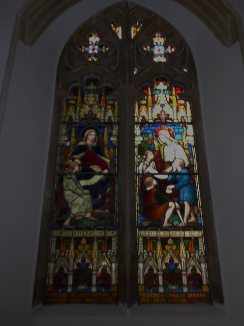 SS Peter & Paul, Wangford: stained glass window (d)