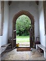 St. Mary, Worlingworth: looking out of the south doorway