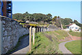 Alternative route of the South West Coast Path to the rear of Rockstone flats, Dawlish