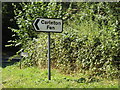 TM1191 : Roadsign on the B1113 The Turnpike by Geographer