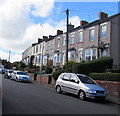 Row of houses above Lambert Street, Newport