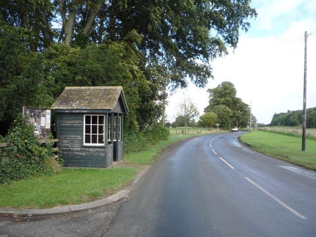 Bus stop and shelter, Carham