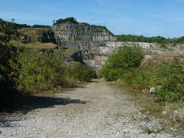 Track into Middle Peak Quarry