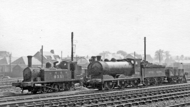 Stirling: yard of LNER (ex-NBR) Shore Road Depot, 1948