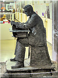 SP8633 : Alan Turing Sculpture, Bletchley Park Block B by David Dixon