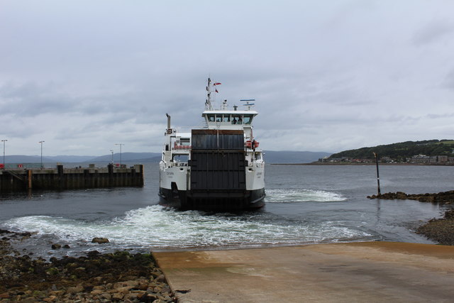 The departing ferry for Great Cumbrae