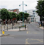SJ8989 : Edward Street and A6 signpost, Stockport by Jaggery