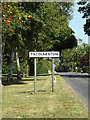 TM1494 : Tacolneston Village Name sign on the B1113 Norwich Road by Geographer