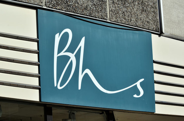 "BHS" shop sign, Belfast (September 2016)