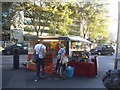 Food stall outside Madame Tussauds