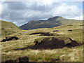 NN6214 : Peat hags on hillside above Sgiath an Dobhrain by Alan O'Dowd