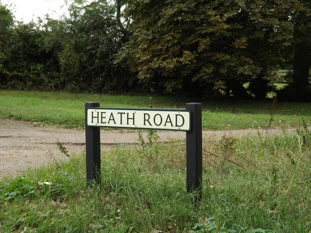 Heath Road sign