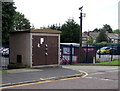SJ8889 : Football Ground electricity substation, Edgeley Park, Stockport by Jaggery