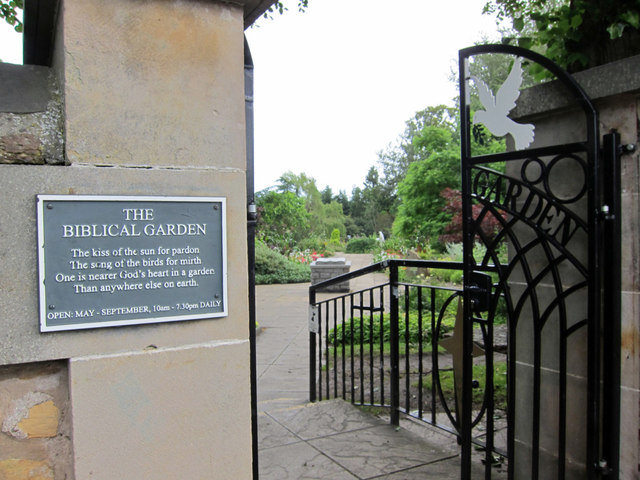 Entrance to Elgin's Biblical Garden by Richard Dorrell