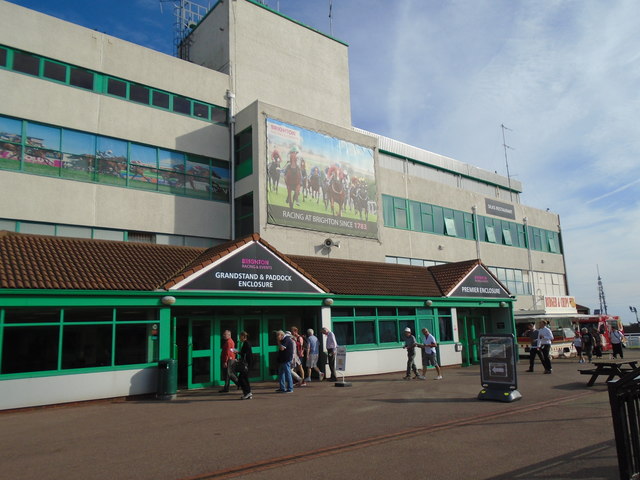 Brighton Racecourse grandstand