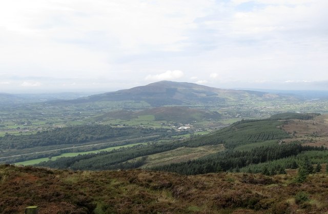 The Gap of the North and Slieve Gullion from Clermont Carn