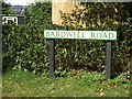 Bardwell Road sign