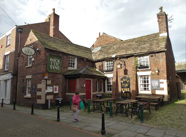 "The Buck I' Th' Vine" public house in Ormskirk
