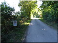 Looking south on Hoe Court and beware of children