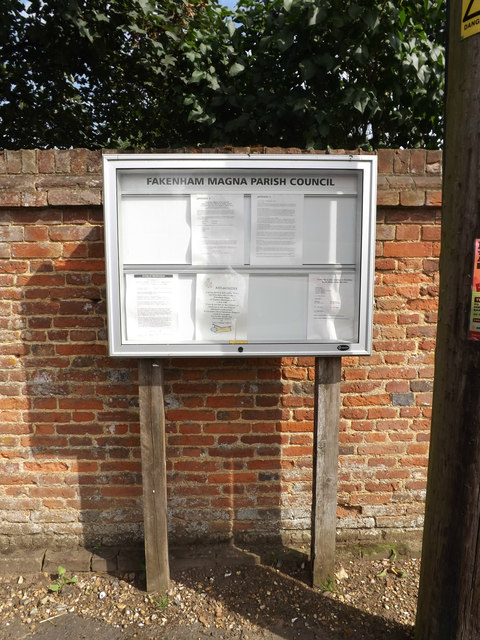 Fakenham Magna Village Notice Board