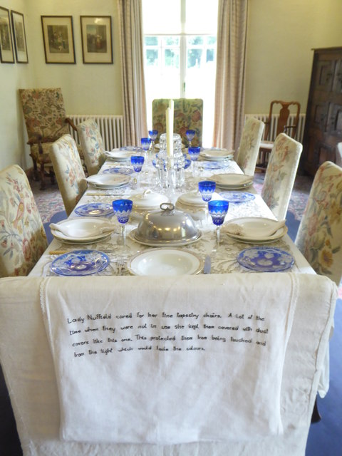 The dining room in Nuffield Place