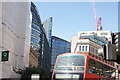 View of buildings on St. Bride Street from Farringdon Street