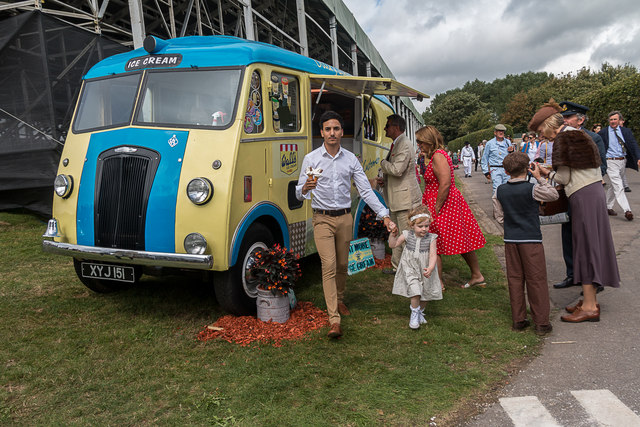 Ice Cream Van at Goodwood Revival 2016
