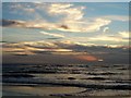 SD2711 : From Ainsdale Sands - sun setting over the Irish Sea by Neil Theasby