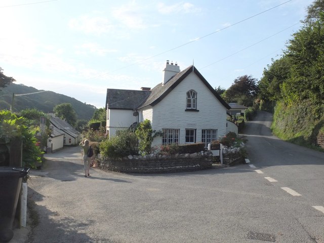 Junction on Home Lane, Lee, North Devon