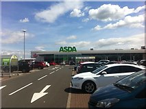 NS9282 : ASDA car park, Grangemouth by Darrin Antrobus
