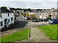 SX6755 : Ugborough village centre, from the church steps by David Gearing