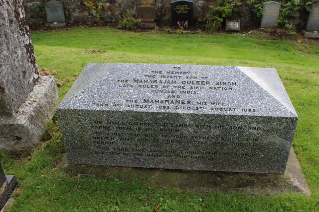 The grave of the son of Maharajah Duleep Singh