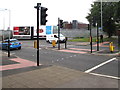 Shaw Heath pelican crossing, Stockport