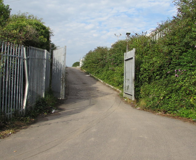 Caerleon Road entrance to an Amey and Network Rail site, Newport