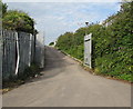 Caerleon Road entrance to an Amey and Network Rail site, Newport