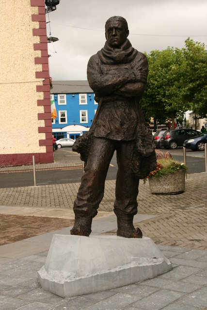 Statue of the polar explorer Sir Ernest Shackleton, Athy Co Kildare