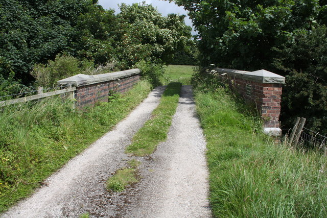 Bridge for farm road over Lancashire Coastal Way