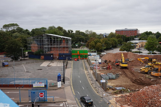 Demolition work on Waterhouse Lane, Hull
