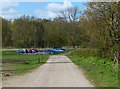 Car park at Langford Lowfields nature reserve