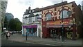 TQ1885 : Shops at the south end of Wembley Hill Road by Christopher Hilton