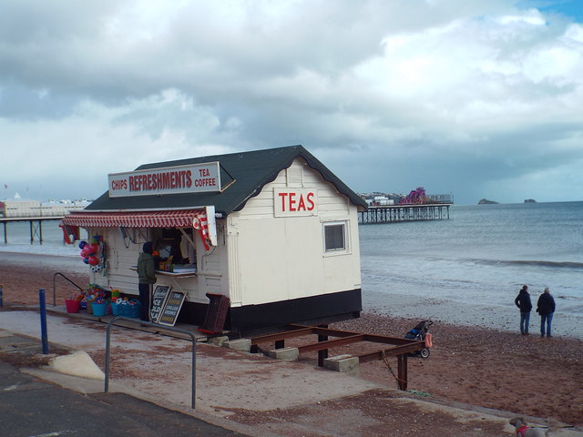 Refreshments kiosk on Paignton seafront