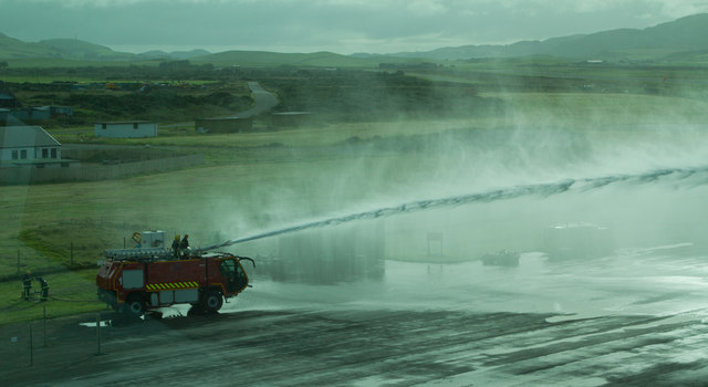 Airport Fire Fighting Equipment being Tested