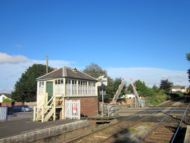 Topsham Station Signal Box and Level Crossing