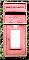 Close up, Elizabeth II postbox on the A596, Waverton